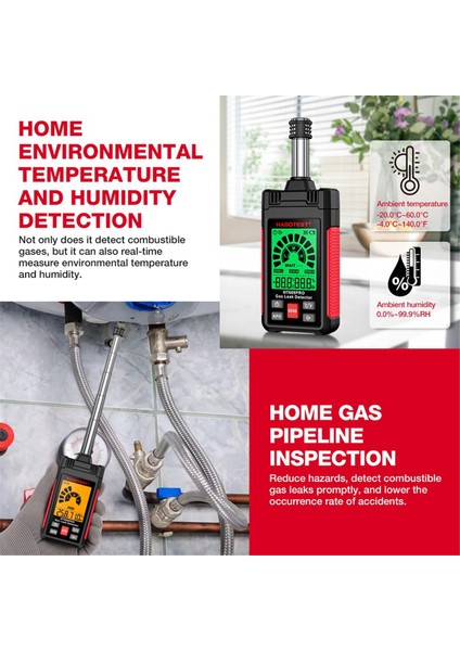 Habotest HT609 Pro Yanıcı Gaz Dedektörü Geri Çekilebilir 50-1000PPM Ses ve Ekran Alarmı Yanıcı Doğal Metan Gaz Dedektörü (Yurt Dışından) fiyatları