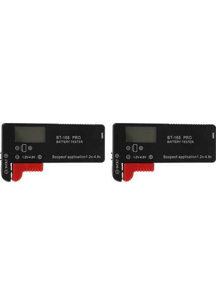2 Adet Dijital LCD Evrensel Pil Test Cihazı (Model: Bt - 168 Pro), Aa Aa C D 18650 9V Için Pil Test Merkezi Volt Damin (Yurt Dışından) fiyatları