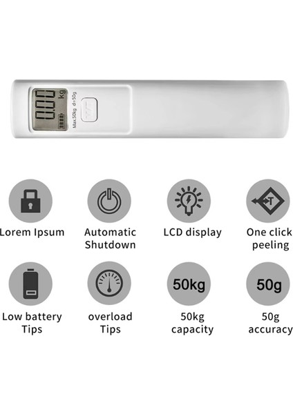 El Bagaj Ölçeği Güç Üretimi 50KG 50G Taşınabilir Manuel Dijital Asma Bagaj Ağırlığı Ölçeği Pil Gerekmez (Yurt Dışından) indirimleri