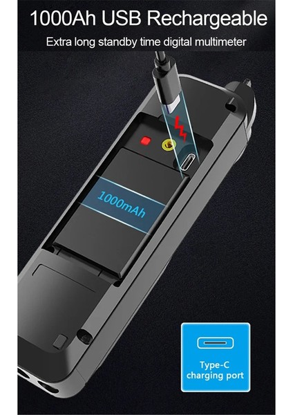 Zlljmetre Smart Multimetre Dijital Ac Dc Akım Voltaj Dedektörü Kalem Kapasitans Temp Otomatik Aralık Test Cihazı Multimetre ZL128B (Yurt Dışından) modelleri