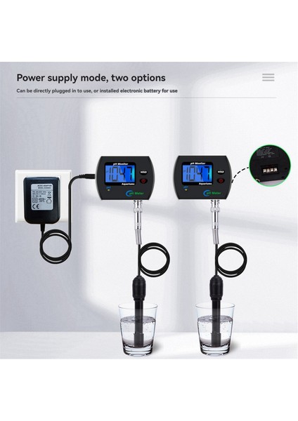 Dijital Ph Metre Akvaryum Içme Suyu Çevrimiçi Ph Monitörü Profesyonel Doğru Su Kalitesi Test Cihazı Ab Fişi (Yurt Dışından) modelleri