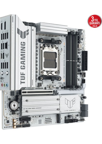 Tuf Gamıng B850M-PLUS Wıfı7 W Amd B850 Am5 Ddr5 8000 Dp HDMI 3x M2 Usb3.2 Gen 2x2 Wifi 7 + Bt Aura Rgb 2.5gbit Lan Matx 14+2+1 Güç Aşamaları, 1xgen5 M.2, Ready For Advanced Aı Pc indirimleri