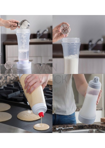 Pankek, Krep ve Waffle Hamur Şişesi – Hamur Karıştırıcı Toplu Plastik Şişe fiyatları