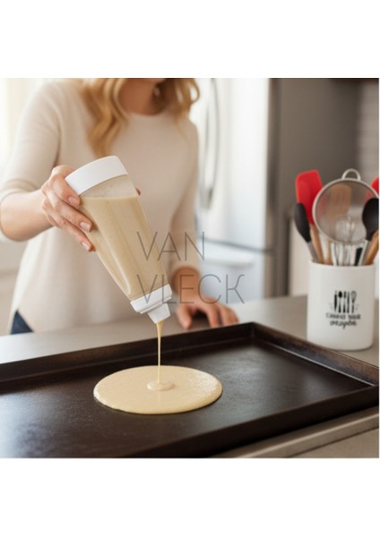 Pankek, Krep ve Waffle Hamur Şişesi – Hamur Karıştırıcı Toplu Plastik Şişe modelleri