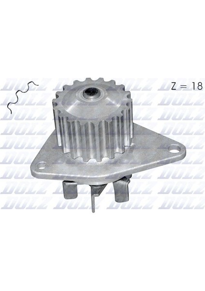 C134 - Devırdaım Su Pompası Peugeot P206-P207-P307 Cıtroen C2-C3-C4 1.4 16V KFU-ET3J4 18DIS