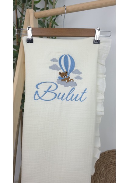 Müslin Yeni Doğan 4katlı Organik %100PAMUK Kişiye Özgü Nakışlı Hastane Çıkış Seti (Ayıcık Model-3) fırsatları