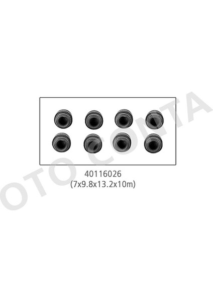 40116026 - Subap Keçesi Tk R9-R12 1400- R19 1.2-1.4 8V-CLIO 1.4-1.6- Mgn- Lgn 1.4-1.6 8V- Master- Kng 8 Ad V