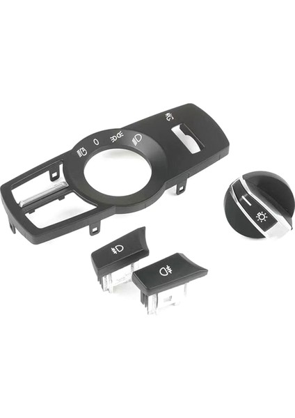 4pcs/set Far Anahtarı Döndürme Düğmesi Bmw 5 6 7 Serisi X3 X4 Matt Siyah Için (Yurt Dışından)