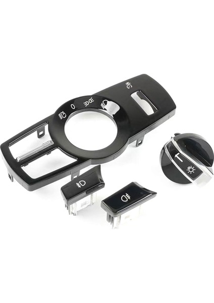 4pcs/set Far Anahtarı Döndürme Düğmesi Bmw 5 6 7 Serisi X3 X4 Piyano Siyahı Için Kafa Işık Lamba Kontrol Paneli (Yurt Dışından)