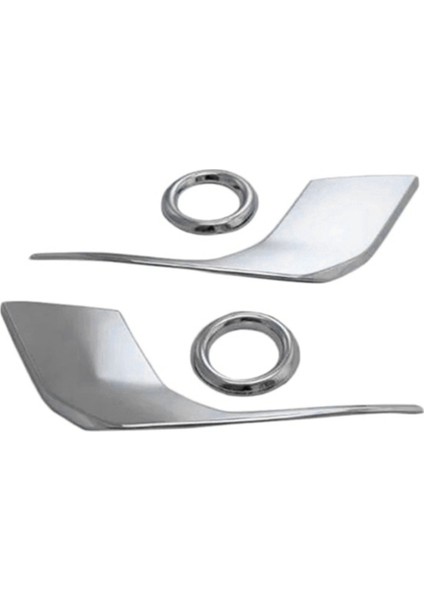 1 Set Abs Krom Ön Sis Lambası Çerçeve Kapağı Trim Abajur Çerçevesi Parlak Şerit Yama Için Mitsubishi Asx 2016-2018 (Yurt Dışından)