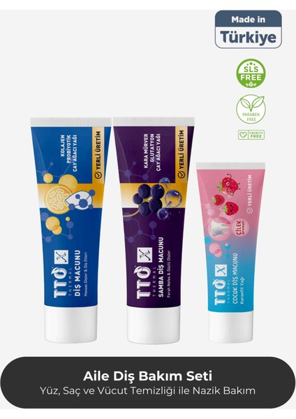 Tto x Aile Diş Bakım Seti (Samba, Kolajen)
