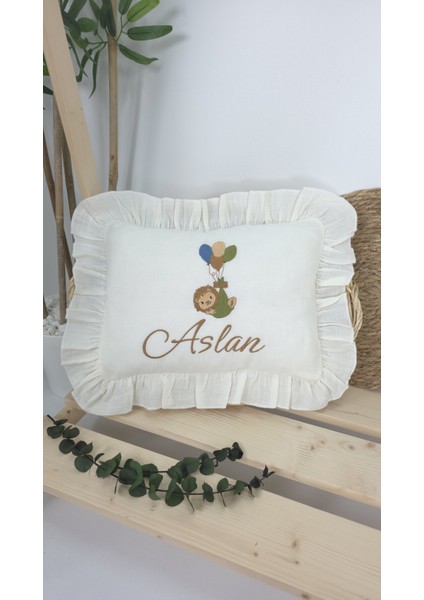 Müslin Yeni Doğan 4katlı Organik %100PAMUK Kişiye Özgü Nakışlı Hastane Çıkış Seti-Aslan Model fırsatları