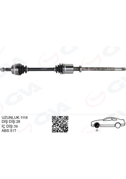4419036 - Ön Aks Sağ Renault Master Iı Fd 2.5 Dcı Abslı 51 Dıs 28×39 06-10