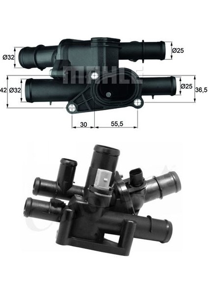25 06A121111X - Termostat Kmp Avu-Aeh-Bfq Octavıa Bora Golf A3 Leon Toledo