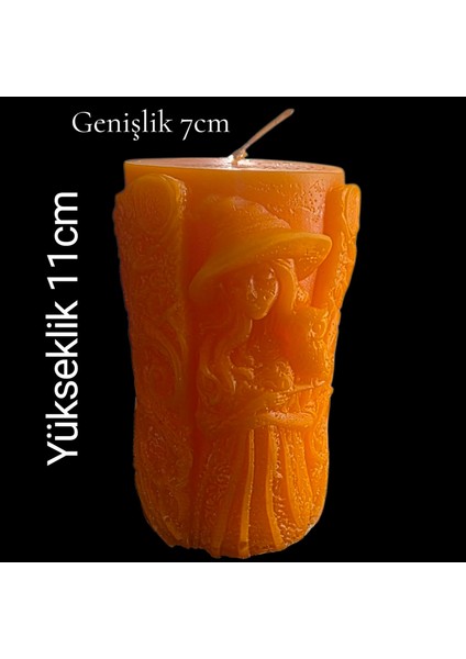Dekoratif Cadı Fügürlü Mum