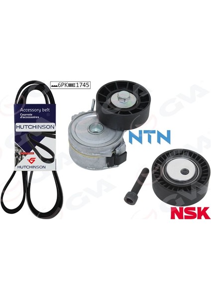 59A4330 - Alternatör Gergi Kiti Kütüklü C5 01-04 -Xantıa 99-03 -P206 00 P406 98-04 -P607 2.0hdi K026PK1745