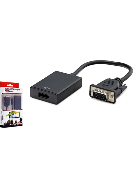 VGA To HDMI Adaptörü Sesli Bağlantı ile Çoklu Cihaz Desteği için Uygun