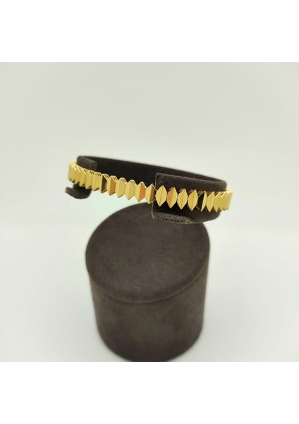 Geometrik Tasarımlı Altın Kelepçe - KLP0332 fiyatları