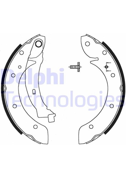 Delphı LS1716 - Fren Pabucu Arka Cıtroen Berlingo. Berlingo Multispace. Xsara Picasso / Peugeot Partner. Ranch 07/96