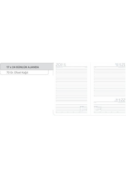 2026 100-ETK Iplik Dikişli-Deri Sert Kapak 14X20 Günlük Ajanda 336 Sayfa(Ingilizce-Almanca-Rusça) fiyatları