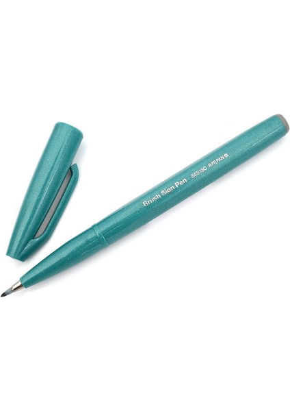Fude Touch Brush Sign Pen Fırça Uçlu Kalem Turquoıse Green