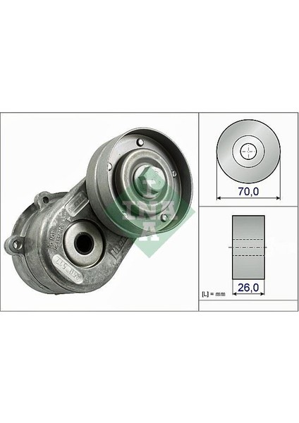 534044810 - Alternatör Gergi Rulmanı Kütüklü Jeep Cherokee-Chrysler Voyager 2.5-2.8crd 01 Dodge Caravan-Nıtro