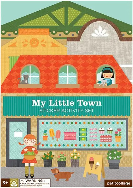 Petit Collage Çıkartma Aktivite Seti - My Little Town PTC182