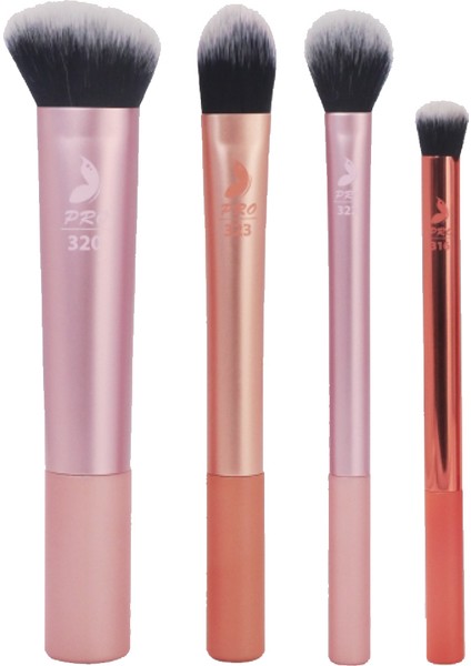 Pro Temel Makyaj Fırça Seti 4'lü - 69