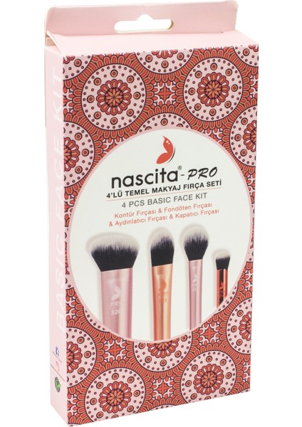 Pro Temel Makyaj Fırça Seti 4'lü - 69 fiyatları