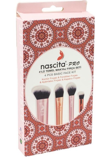 Pro Temel Makyaj Fırça Seti 4'lü - 69 modelleri