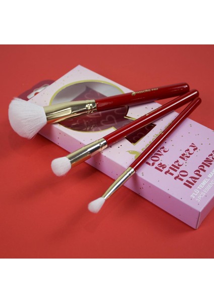 Love 3lü Temel Makyaj Fırça Seti - 113