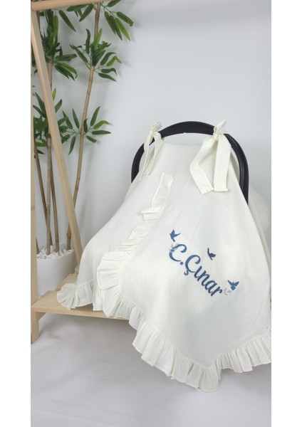 Müslin Yeni Doğan 4katlı Organik %100PAMUK Kişiye Özgü Nakışlı Hastane Çıkış Seti-3'lü Kuş Model fiyatları