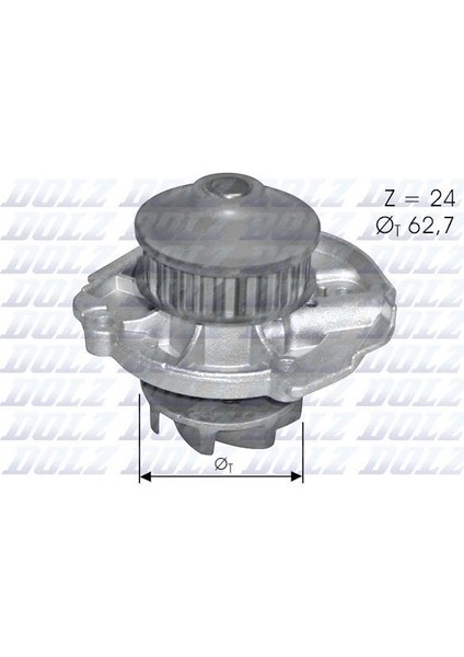 S261 - Su Pompası Fıat Albea 03 07 Doblo 01 10 Palıo 96 05 Panda 03 Punto 99 09 Sıena 97 02 Lancıa Y Ypsılon 96 6 1.1 1.2 1.4 16V