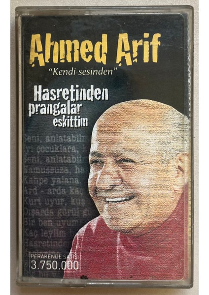 Ahmed Arif Kendi Sesinden Hasretinden Prangalar Eskittim Kaset Kaset (Orijinal Dönem Baskı Kaset)