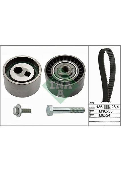 530009510 - Eksantrik Gergi Kiti P306 2.0-P406 1.8 16V-P605-P806 2.0 16V-XSARA-XANTIA 1.8i 16V-2.0 16V Rfv-Lfy