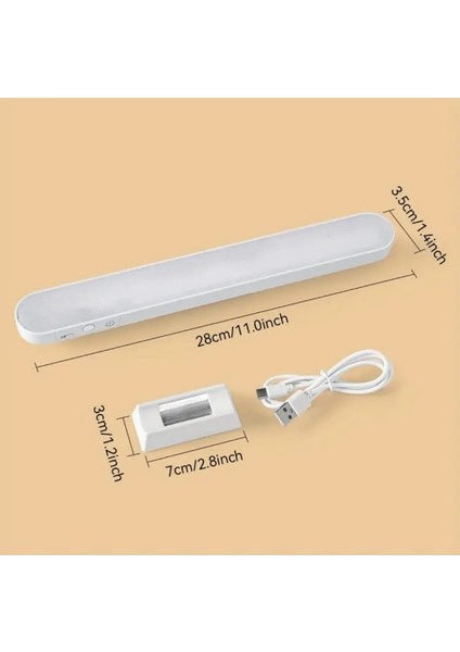 Şarjlı LED Işık Manyetik Dönerli USB Lambası Dokunmatik Sensör Tuvalet Masası & Banyo Aydınlatması fiyatları