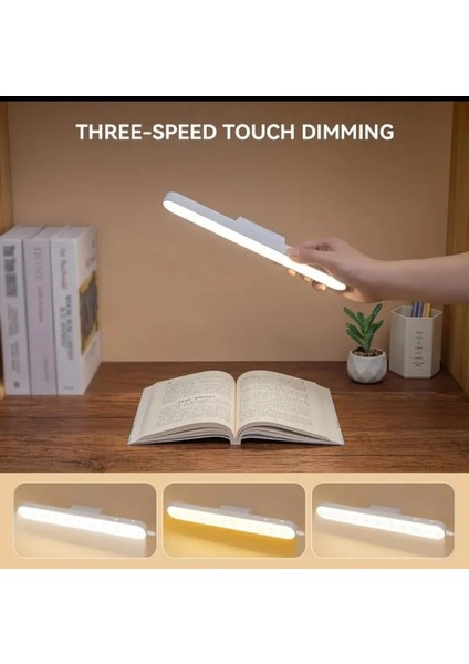 Şarjlı LED Işık Manyetik Dönerli USB Lambası Dokunmatik Sensör Tuvalet Masası & Banyo Aydınlatması modelleri