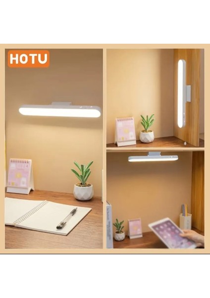 Şarjlı LED Işık Manyetik Dönerli USB Lambası Dokunmatik Sensör Tuvalet Masası & Banyo Aydınlatması