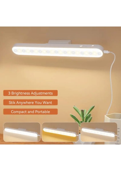 Şarjlı LED Işık Manyetik Dönerli USB Lambası Dokunmatik Sensör Tuvalet Masası & Banyo Aydınlatması fırsatları