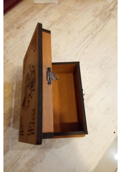 Tarot Kutusu Sunak Run Taşları Kutusu El Işi Anka Kuşu Ahşap indirimleri