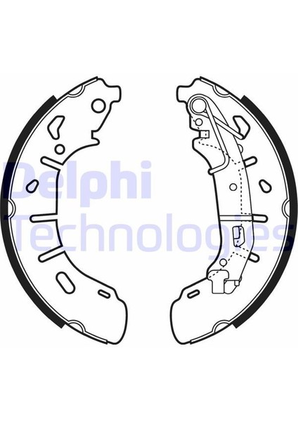 Delphı LS2050 - Arka Pabuç Balata Doblo 1.4-1.3d-1.6d-2.0d 10