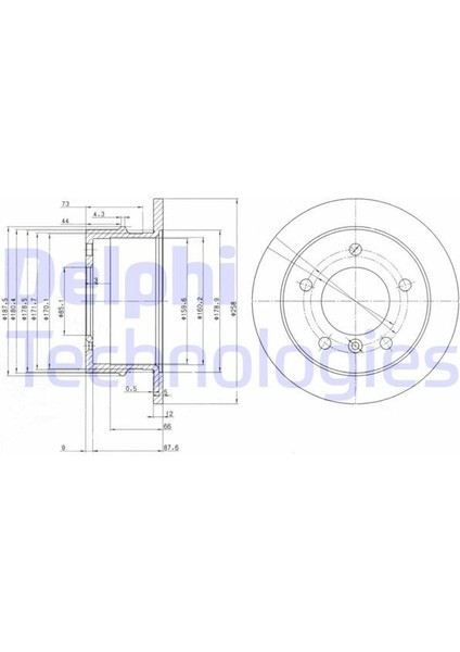 Delphı BG3235 - Fren Dıskı Arka Mercedes W463 B901 B904 . Vw Lt 28-35-46