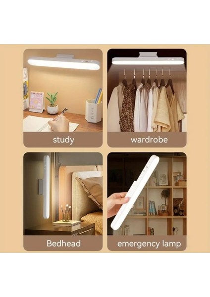 Şarjlı LED Işık Manyetik Dönerli USB Lambası Dokunmatik Sensör Tuvalet Masası & Banyo Aydınlatması indirimleri