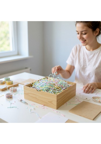 1 kg Zigzag Kırpık Kağıt , Kırpıntı Kağıt *Pastel Karışık Renkli fiyatları