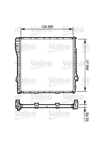 734896 - Motor Su Radyatoru Bmw M57N E53