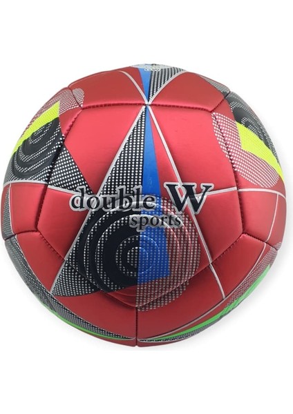 Futbol Topu Dikişli 420 gr No:5 - FB-490-KIRMIZI (Lisinya)