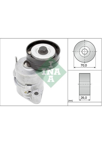 534010230 - Alternatör Gergi Rulmanı Kütüklü Astra F-Combo-Corsa -Vectra A 1.4-1.6-1.4sı-1.4ı 16V 70×26X17