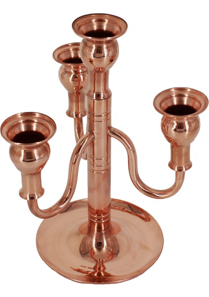 Vintage Kırmızı 4lü Şamdan MUM HEDİYELİ TURNA2612-1 indirimleri