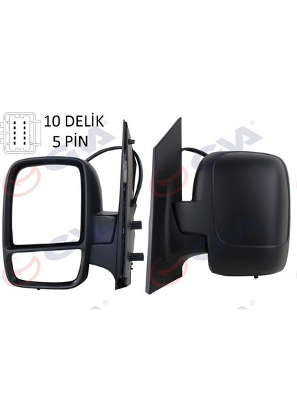 1027350 - Dış Dikiz Aynası Sol Scudo-Expert 07 Elektrikli Isıtmalı Konveks 5 Fiş VM-6116EHL