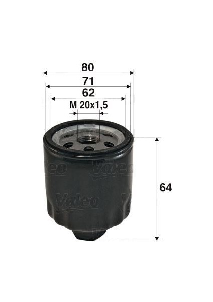 586003 - Yağ Filtresi Clıo Iıı 05 Clıov 19 Fluence 09 Logan 05 Megane Iı 02 08 Megane Iıı 09 Master Iı 01 Qashqaı 06 12 Juke 10 Mıcra V 16 1.0 Sce 1.5 Dcı 1.9 Dcı